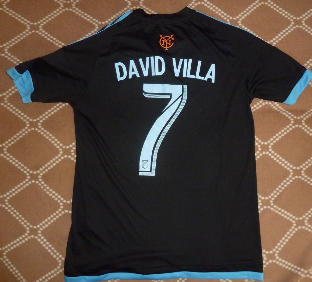 Jersey David Villa #7 New York City 2015-2017 away MLS