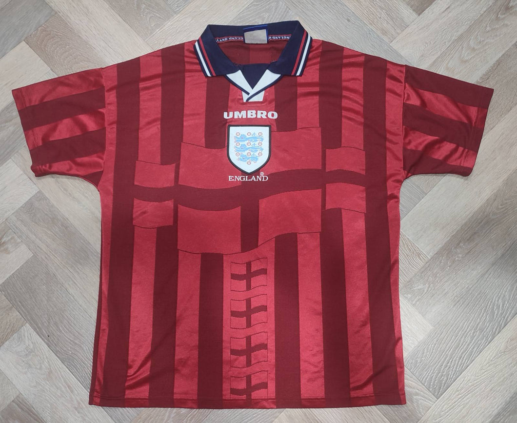 Jersey England 1997-99 away Umbro Vintage