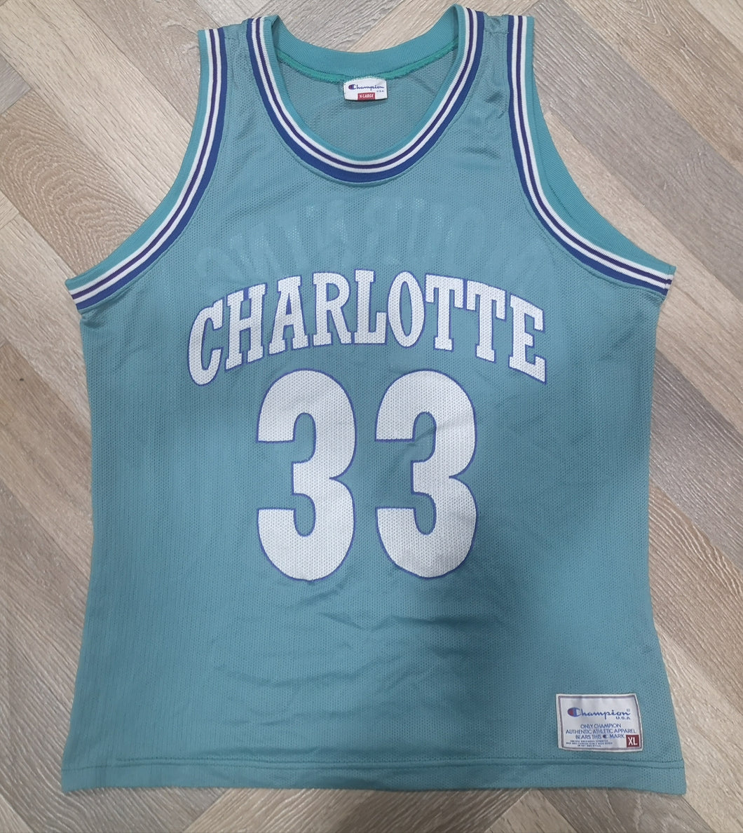 Jersey Alonzo Mourning #33 Charlotte Hornets NBA Vintage