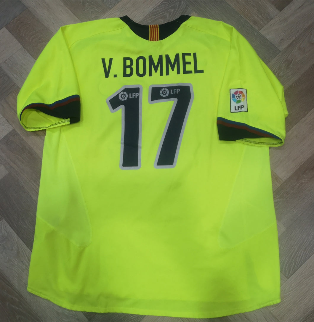 Rare Jersey V. Bommel #17 FC Barcelona 2006-2007 third Vintage