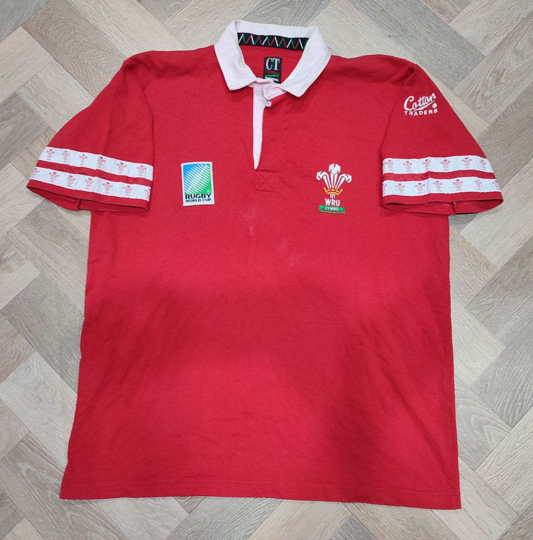 Rare Jersey Wales World Cup Rugby 1995 Cotton Traders Vintage