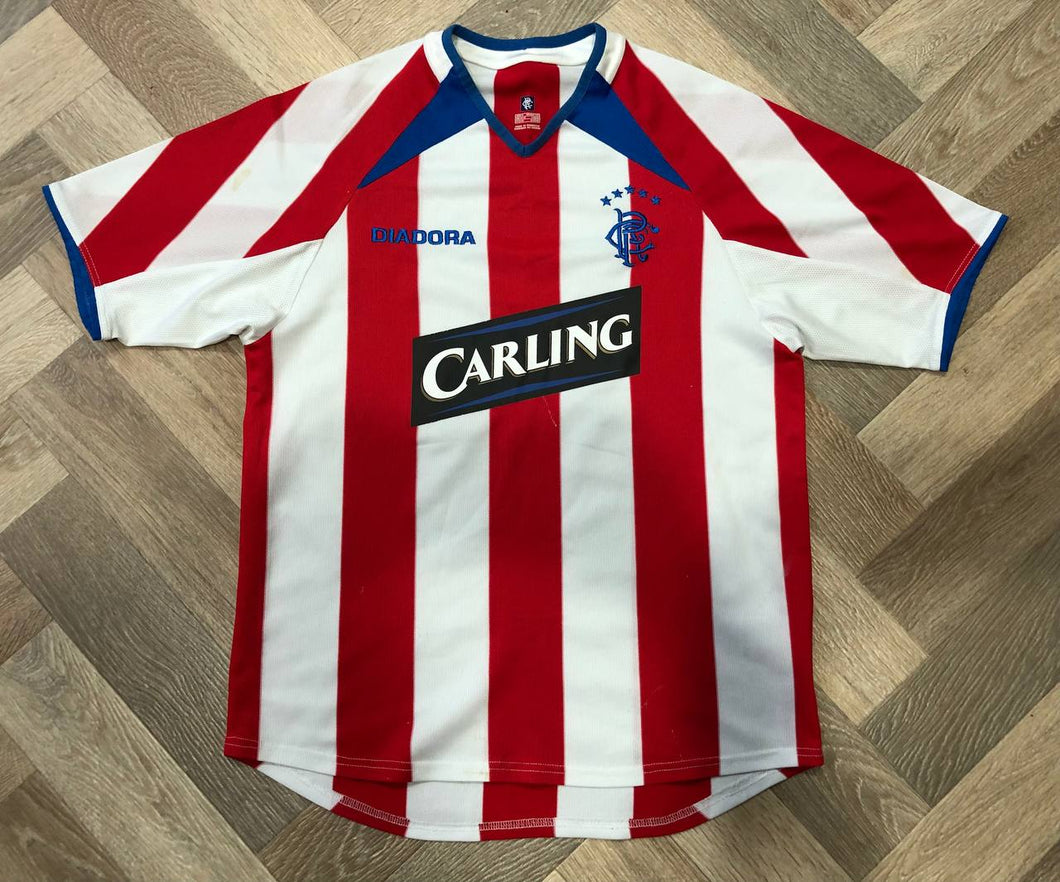 Jersey Rangers Glasgow 2003-2004 Away Vintage