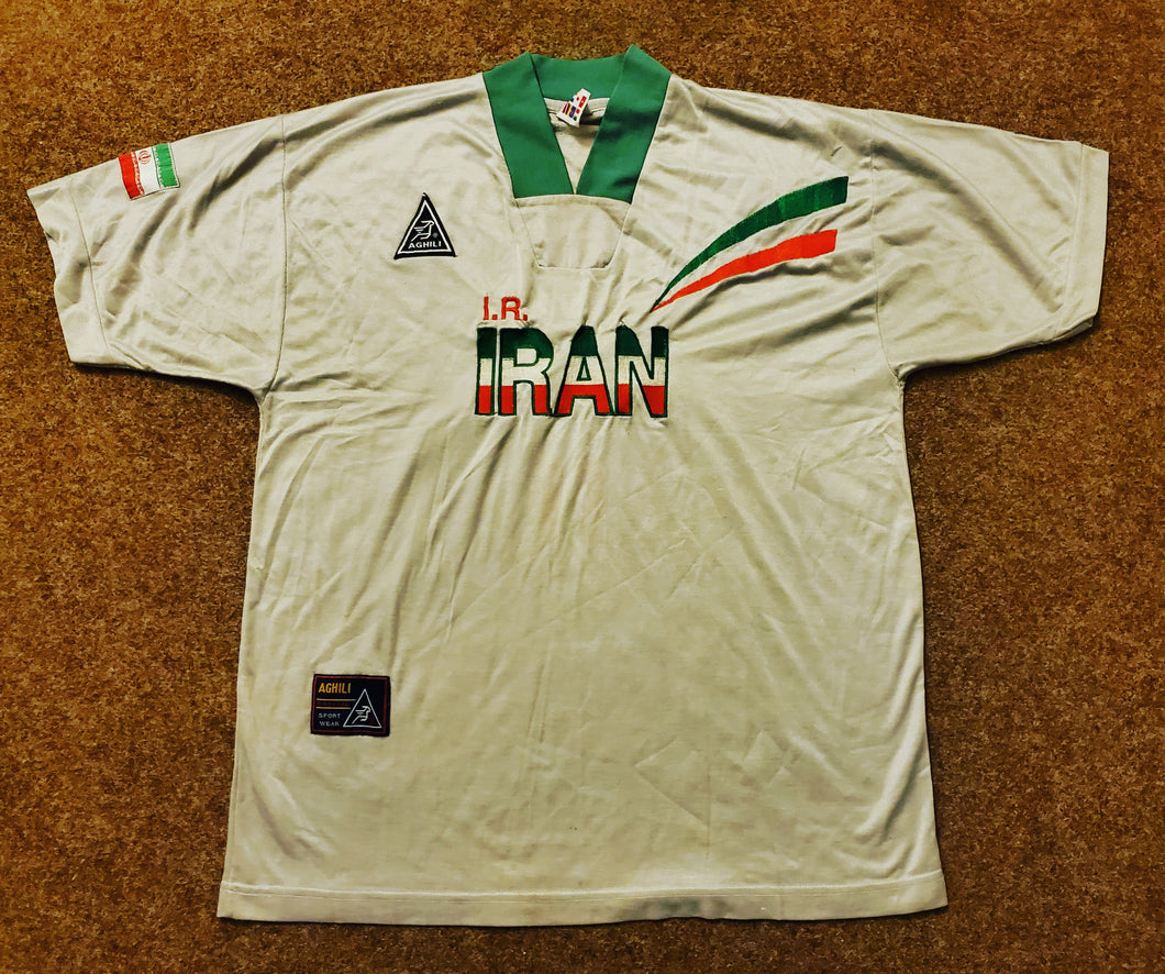 Rare Jersey Iran national Team 1998 Aghili Vintage
