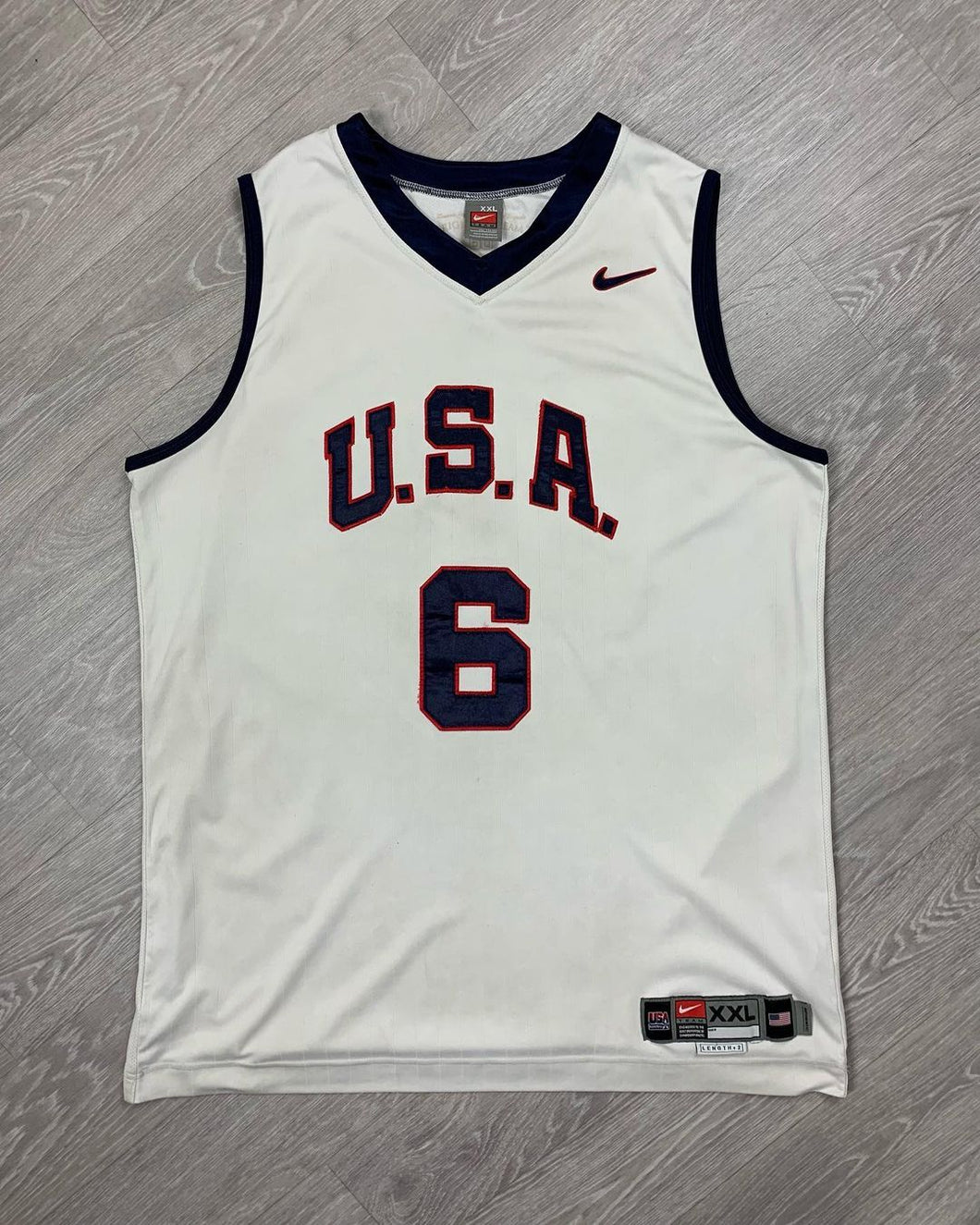 Jersey LeBron James #6 USA Team 2007 NBA Vintage