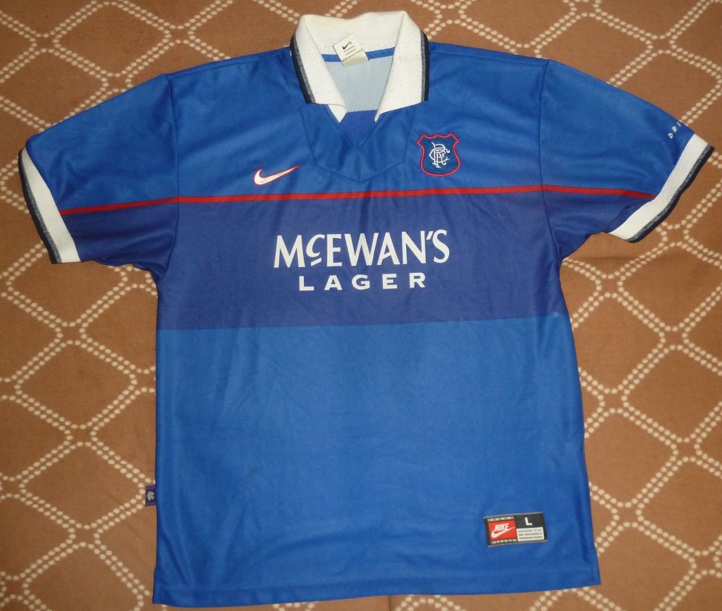 Jersey Rangers Glasgow 1997-98 home Vintage