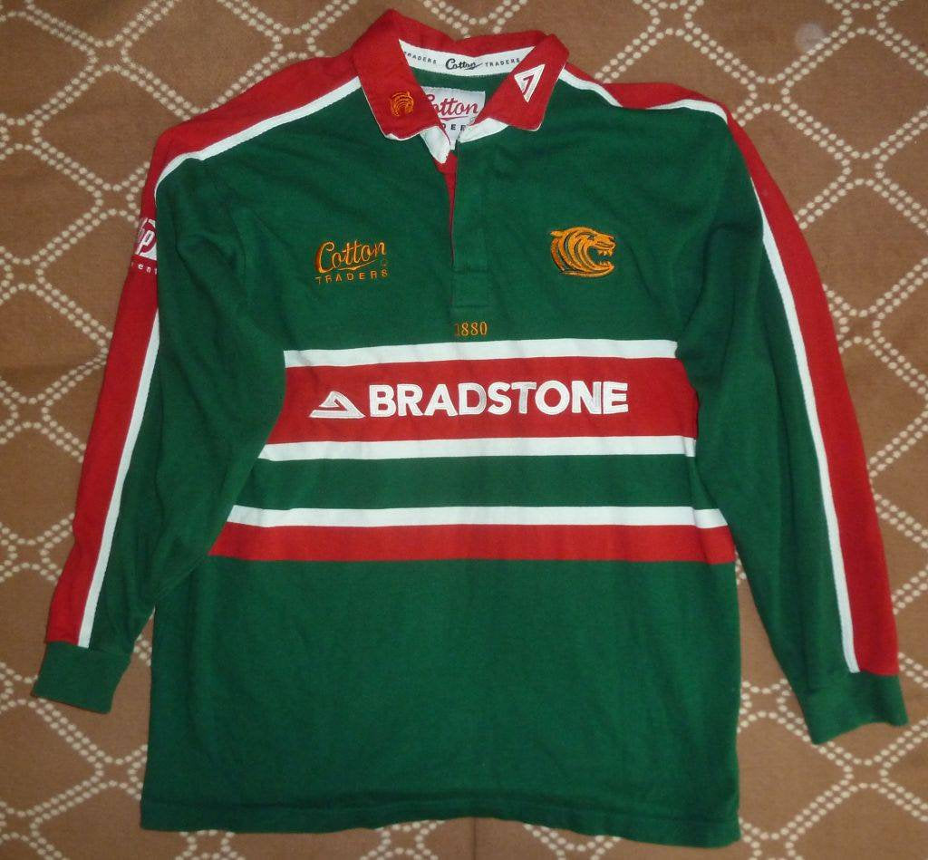 Jersey Leicester Tigers Rugby 2001 Vintage Cotton Traders