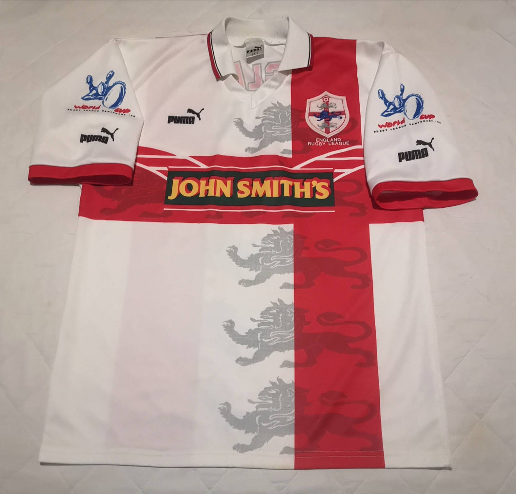 Jersey England World Cup Rugby League 1995 Puma Vintage