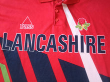 Load image into Gallery viewer, Rare Vintage Jersey Lancashire Cricket Hogger Sports AXA Equity &amp; Law League 1990&#39;s
