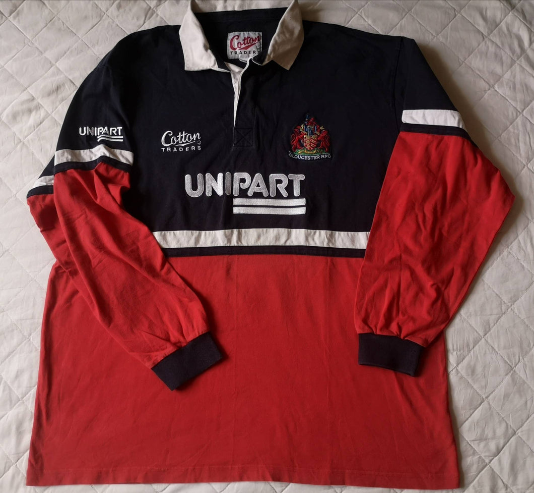 Authentic jersey Gloucester Rugby 2000-2001 Cotton Traders Vintage