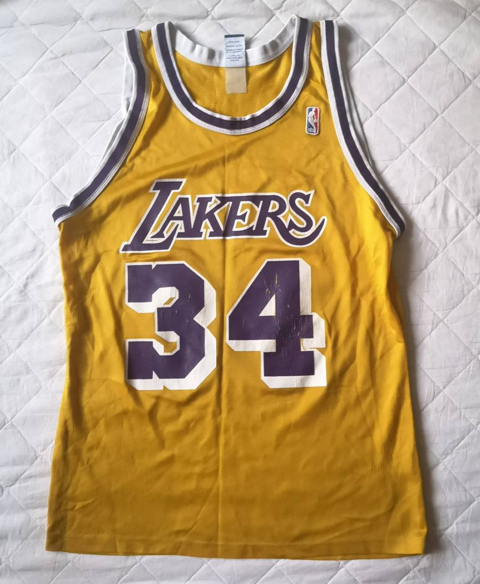 Authentic jersey Shaquille O'Neal Los Angeles Lakers NBA 1996-97 Champion Vintage