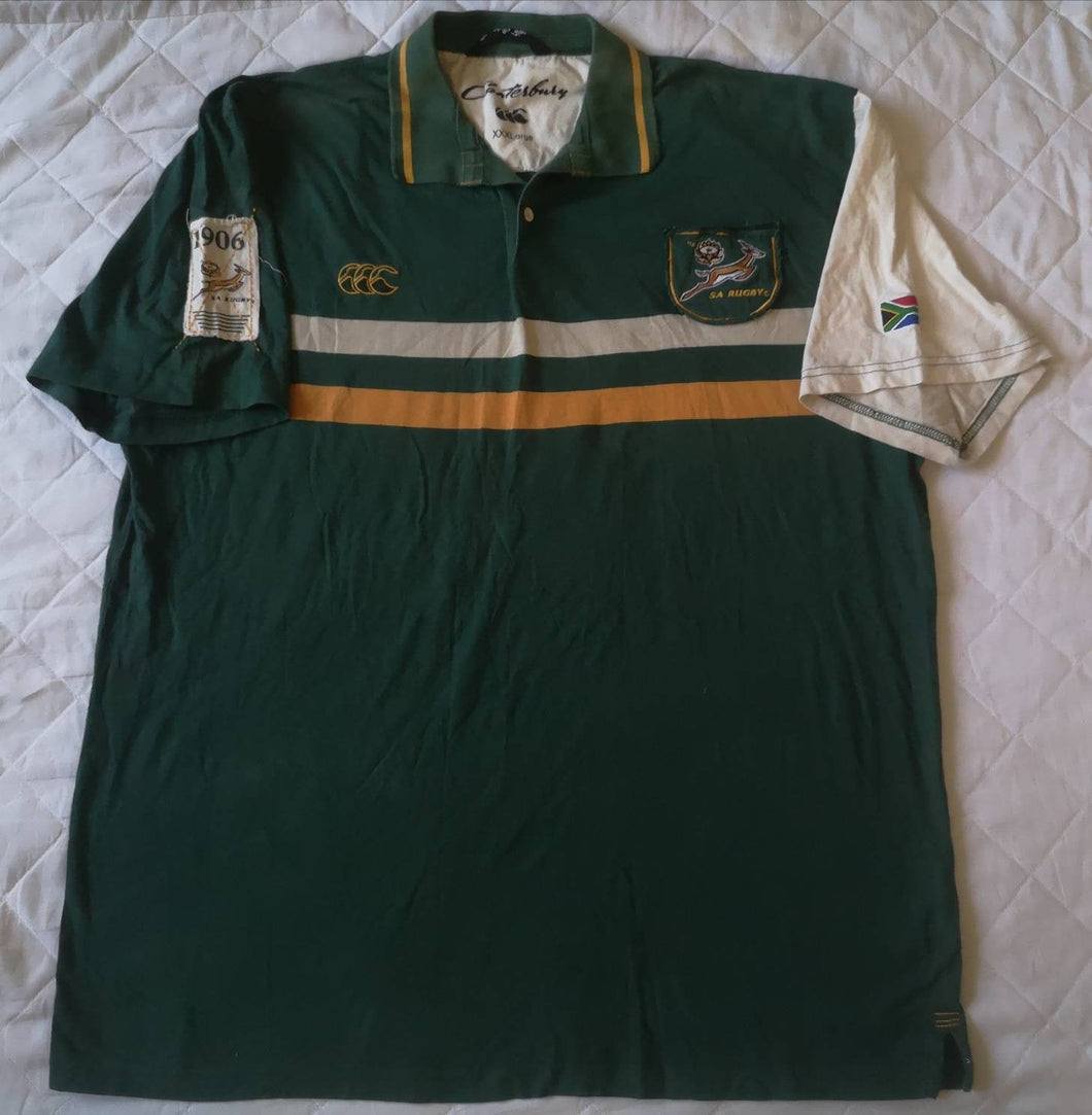 Jersey South Africa Limited Edition Springboks game 1906-2007 #15 Canterbury Vintage