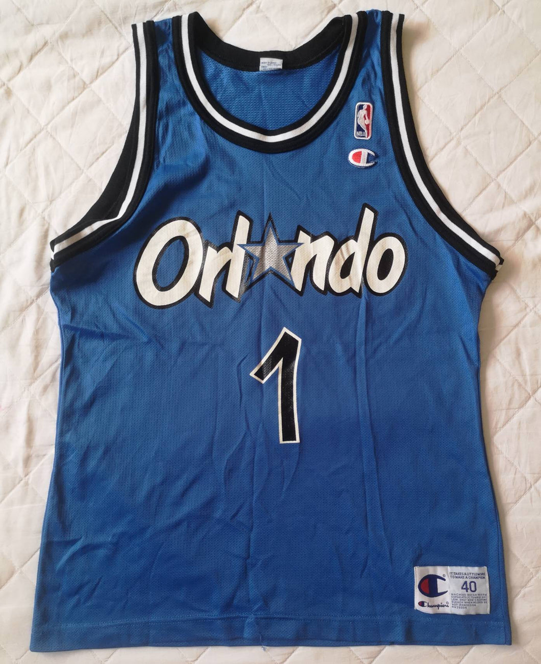 Authentic jersey Hardaway Orlando Magic 1990's Champion Vintage