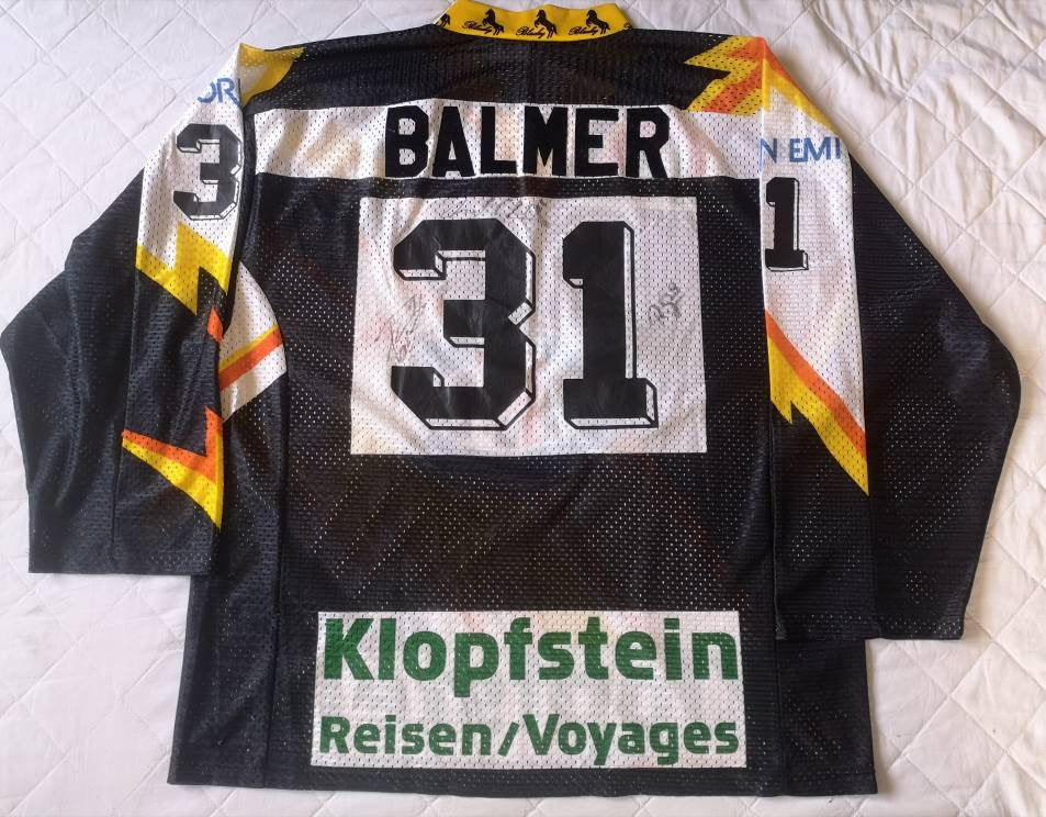 Match Worn jersey HC Fribourg-Gitteron Balmer #31 Blacky Vintage