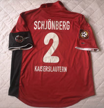 Load image into Gallery viewer, Match Worn jersey Schjönberg #2 FC Kaiserslautern Centenary Nike Vintage
