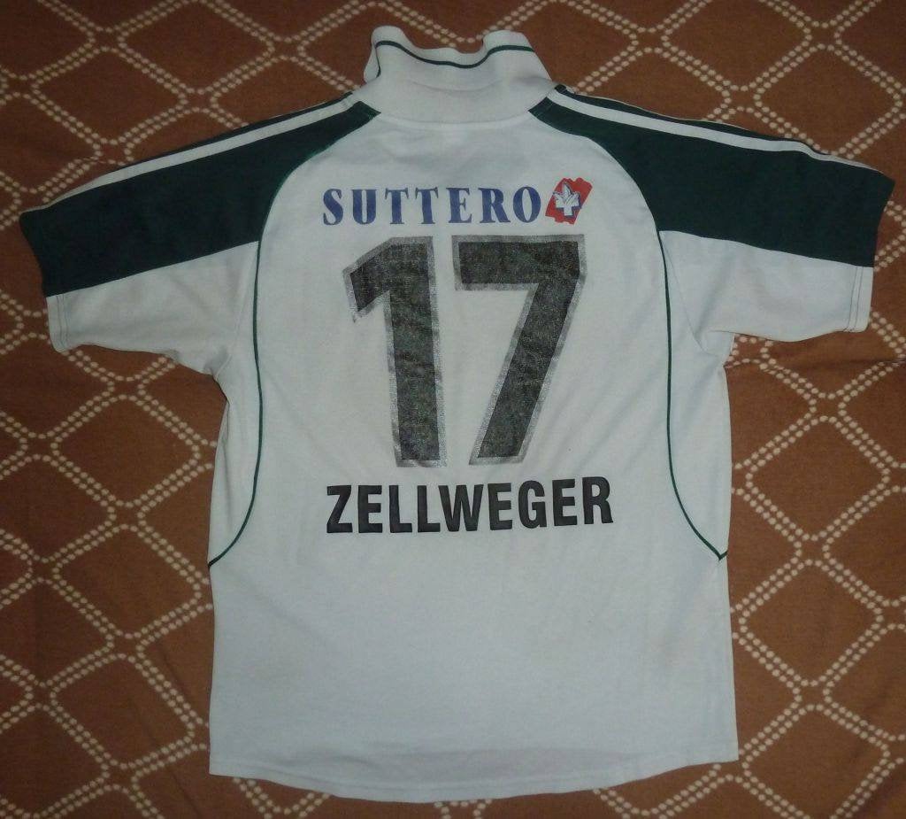 Jersey Zellweger #17 FC St. Gallen 2001 home Adidas Vintage