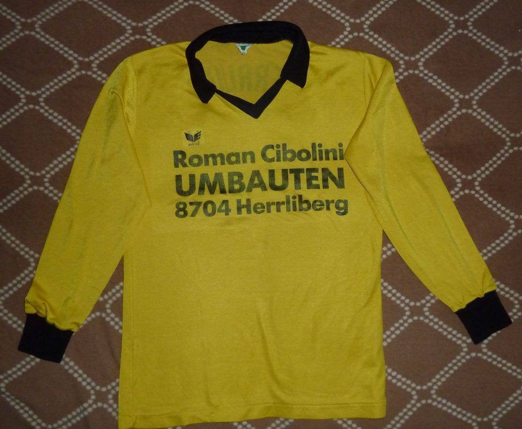 Match Worn jersey FC Herrliberg 1980's Erima Vintage