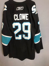 Load image into Gallery viewer, Jersey hockey Ryane Clowe #29 San Jose Sharks NHL Reebok CCM Vintage
