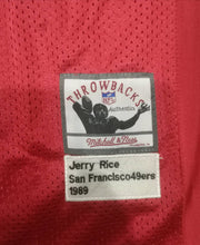 Load image into Gallery viewer, Jersey Jerry Rice San Francisco 49ers 1989 Throwback Mitchell &amp; Ness
