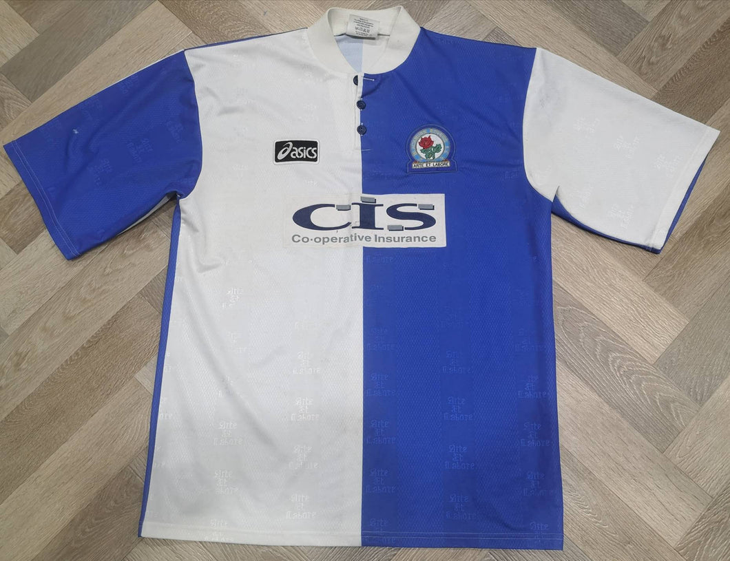 Jersey Blackburn Rovers 1996-97 home Asics Vintage