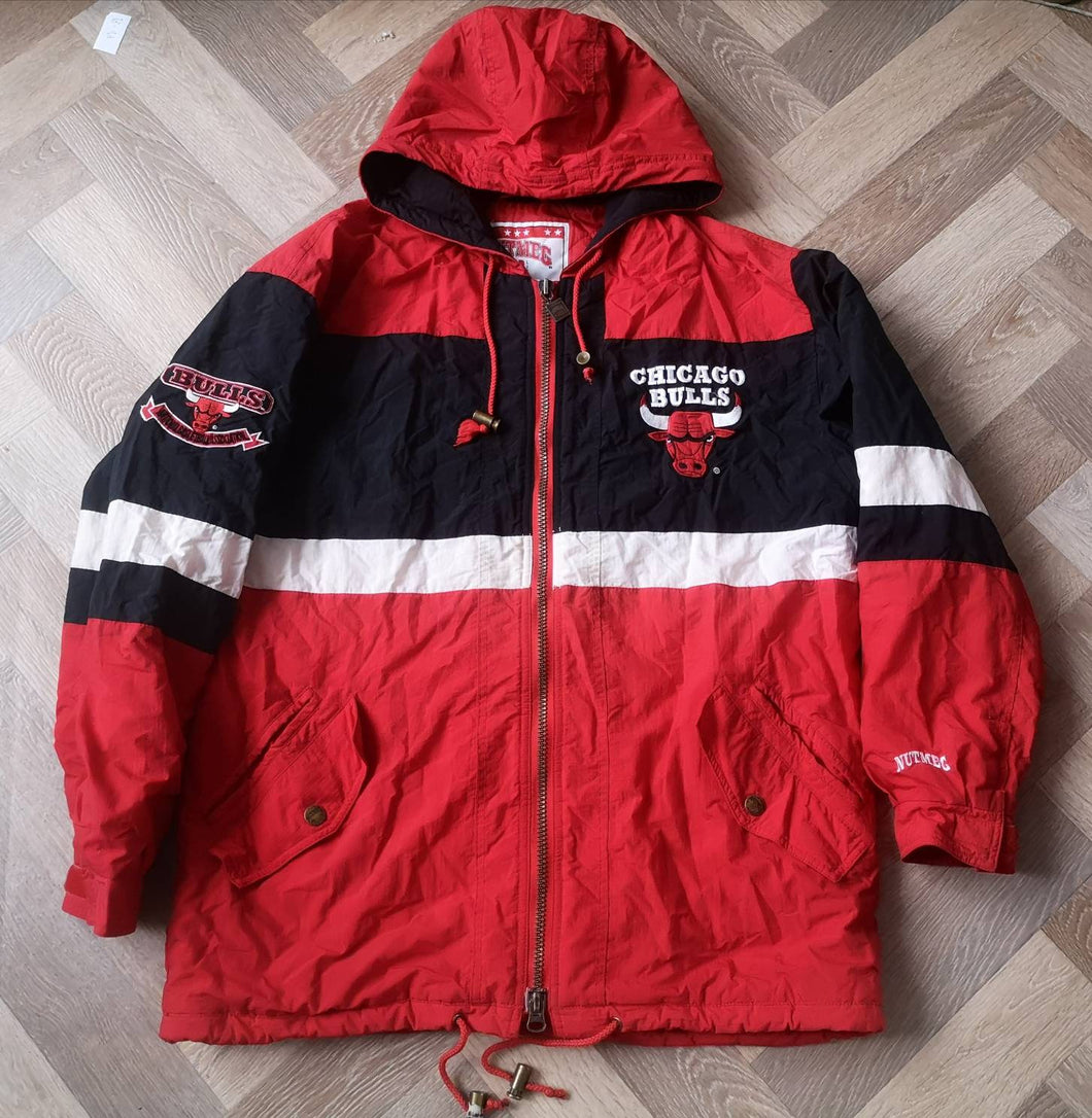 Jacket Chicago Bulls NBA Nutmeg 1990's Vintage