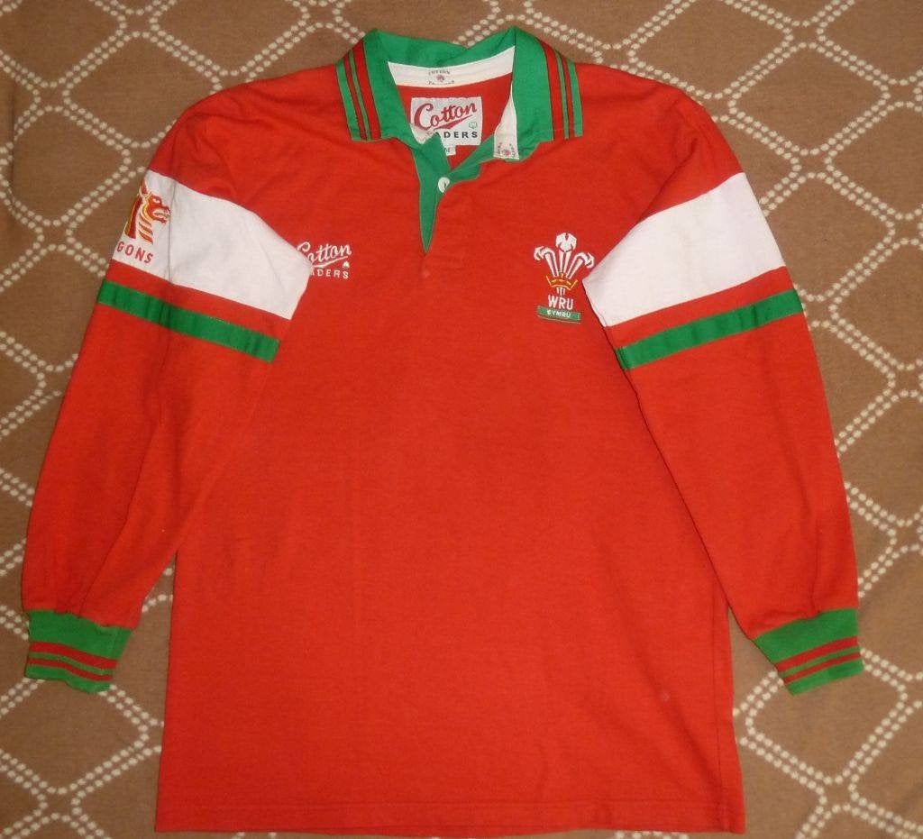 Jersey Rugby Wales 1991-1992 Cotton Traders Vintage