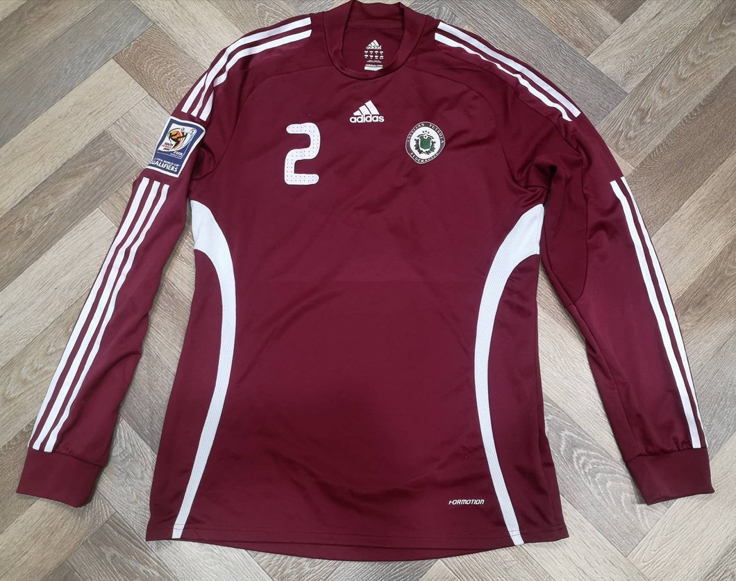 Match Worn jersey Oskars Klava Latvia Formotion