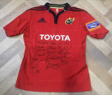 Load image into Gallery viewer, Match Worn jersey Munster Rugby #17 2011-2012 Formotion signed
