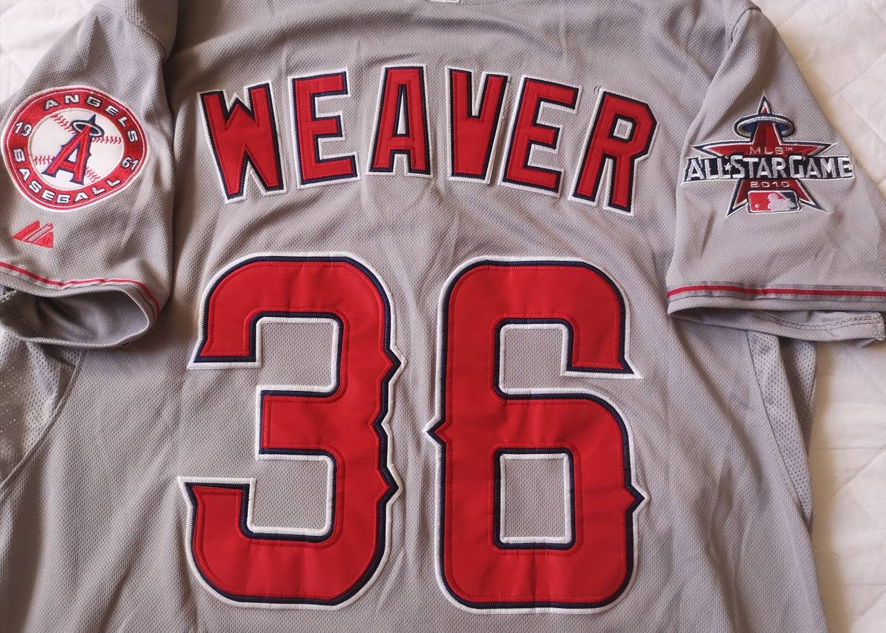 Jared Weaver #36 Angels Majestic 2010 All Star Game Jersey Size 56 Stitched