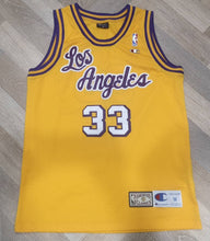 Load image into Gallery viewer, Rare Jersey Abdul-Jabbar #33 Los Angeles Lakers NBA 1980&#39;s Champion Vintage
