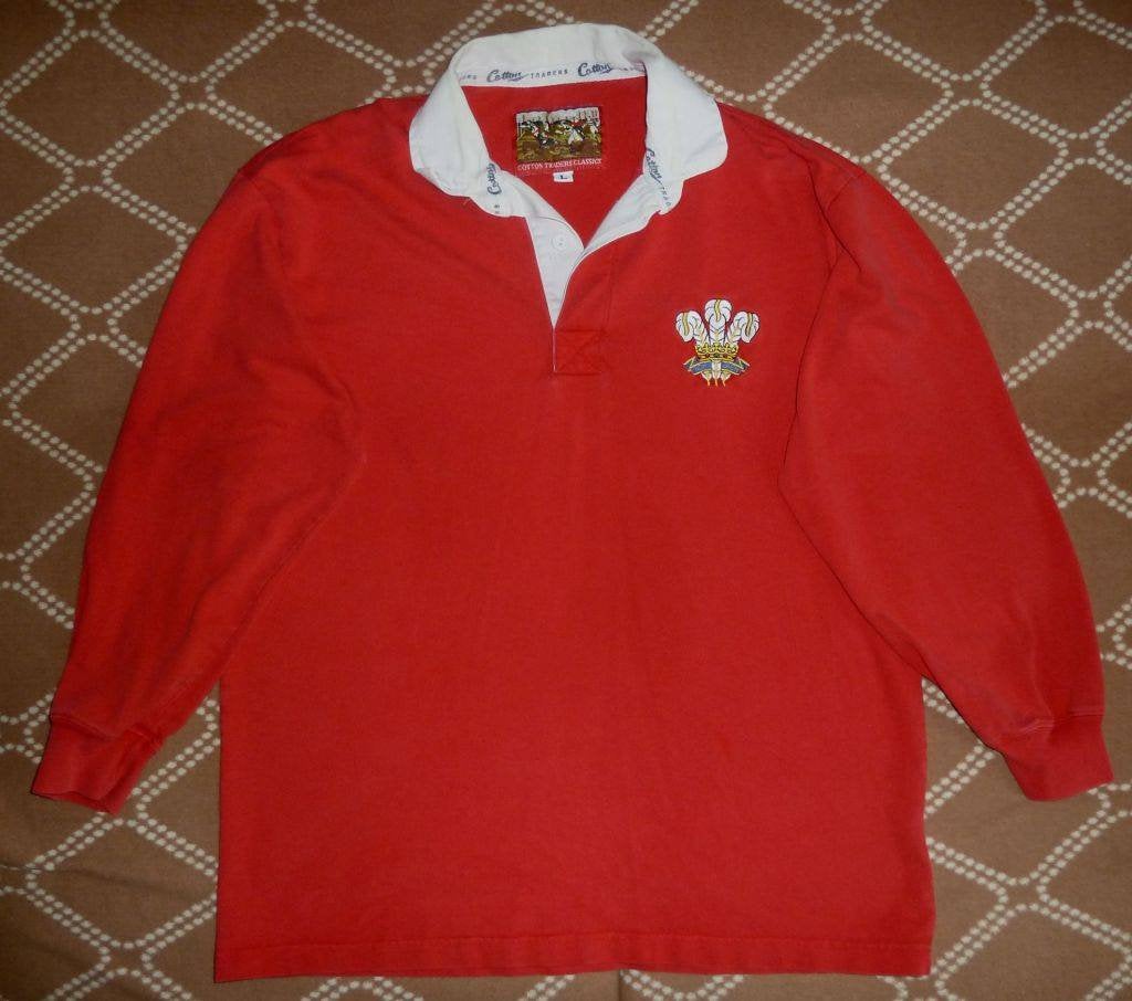Jersey Wales rugby 1987-91 home Cotton Traders Vintage