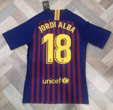 Load image into Gallery viewer, Jersey Jordi Alba FC Barcelona 2018-2019 home NikeVaporknit
