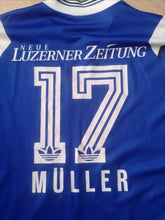 Load image into Gallery viewer, Jersey Müller #17 FC Luzern 1996-97 home Player Issue Vintage
