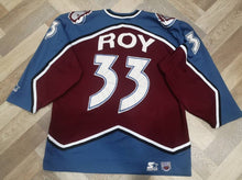 Load image into Gallery viewer, Jersey Patrick Roy #33 hockey Colorado Avalanche NHL 1996-97 Starter Vintage
