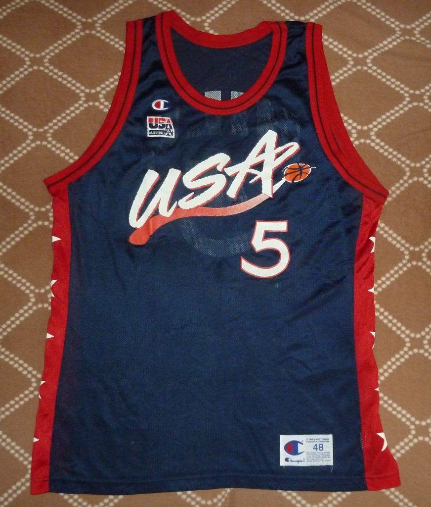 Jersey Hill #5 Team USA 1992 NBA Vintage