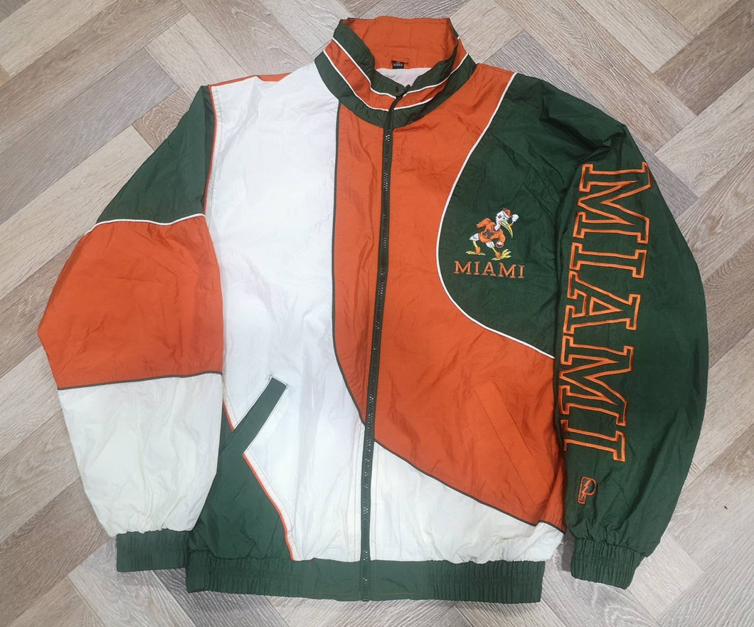 Vintage Track jacket Miami Hurricanes Pro Player 1990's